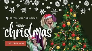 🎄Speech On Christmas in English For Kids| MERRY CHIRSTMAS🎄#Safazainab #beautywithgrace