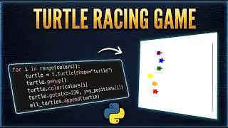 Python Turtle Racing Game 🐢 | Beginner Python Project with GUI | Step-by-Step Logic Explained