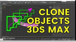 How to copy objects in 3ds Max - Cornice Bolding - Eris Graphic