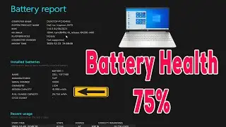Check Laptop's Battery Health using CMD