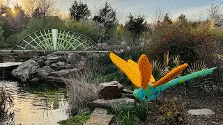 Giant Lego Animals and art at the Tulsa Botanic Garden! @TulsaBotanicGarden