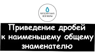 9. Приведение дробей к наименьшему общему знаменателю. Математика 6 класс