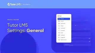 Tutor LMS Settings: General