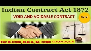 VOID AND VOIDABLE CONTRACT, VOID & VOIDABLE CONTRACT DIFFERENCE,VARIOUS KINDS OF CONTRACT