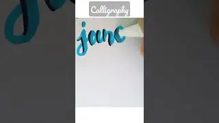 SATISFYING CALLIGRAPHY with a Marker - Jane 