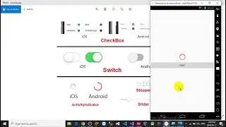 Activity and Slider and Stepper In Xamarin Forms