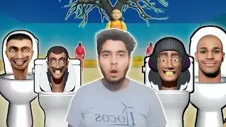 Skibidi toilet inside squid game | skibidi toilet gameplay in hindi