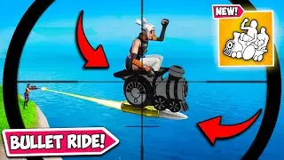 *RAREST EVER* SNIPER BULLET RIDE!! (0.01% Chance!) - Fortnite Funny Moments! 1279
