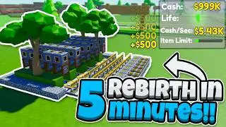 The BEST TREE FARM In Block Tycoon Roblox | Rebirth In 5 Minutes!