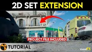 Nuke Compositing Tutorials | 2D Set Extension | VFX