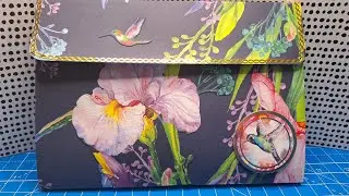 Foldout Concertina Envelope Folio (Hummingbird) Stash bust your 12 x 12 papers