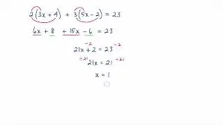Expand and Solve an Equation