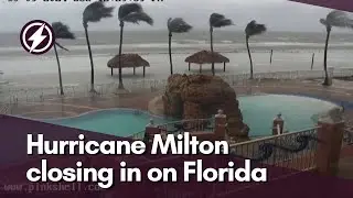 Cameras show Hurricane Milton closing in on Florida