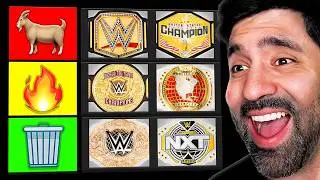 Ranking EVERY WWE Championship Design in 2025 (WWE Tier Ranking)