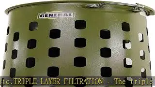 GENERAL INTERNATIONAL "SMART" Air Filtration System - 1/5 HP Automatic Dust Air Cleaner with 360 De