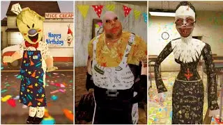 Ice Scream 1 Birthday Mod Vs Mr Meat Birthday Mod Vs Evil Nun Birthday Mod Full Gameplay
