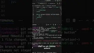Fix your last commit easy with GIT AMEND!