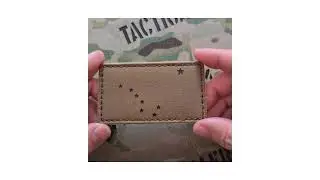 Alaska AK Flag Laser Cut Patch