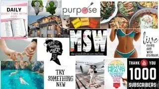 First Time Making a Vision Board | 2021 DIGITAL VISION BOARD (QUICK HOW TO)