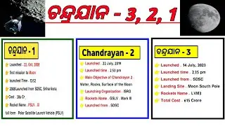 Chandrayaan Gk Odia | Chandrayaan Gk questions | Chandrayaan - 3 | ISRO | LVM 3 | Gk Odisha |