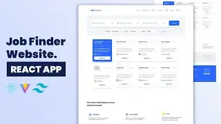 🔍 React JS Tutorial with Tailwind CSS - JOB FINDER APP | Download Full Source Code.