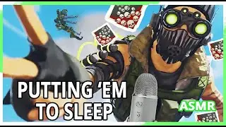 ASMR APEX LEGENDS//PUTTING THEM TO SLEEP! 20 KILLS BADGE ON OCTANE, FINALLY