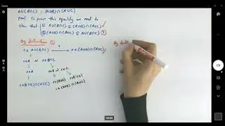 Distributive Property of Sets Proof