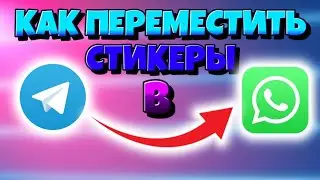 Как перенести стикеры из TELEGRAM в WHATSAPP