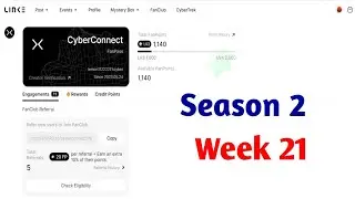 Cyberconnect - Link3  SEASON 2 | Week 21 | $CYBER Airdrop