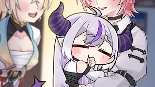 Laplus Darknes was falling  asleep while streaming【Komainu/Clip/Hololive】