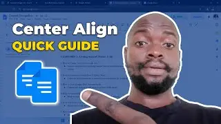 How to Center Align Text in Google Docs