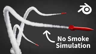 How to Create a Smoke Trail in Blender (without a smoke simulation)