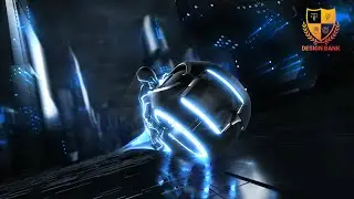 ID #11 - Futuristic Neon Bike Logo Intro Animation Reveal - Design Bank Logo Animation