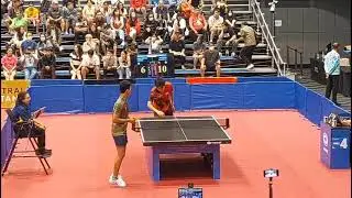 Naufal IND vs Pang Koen (Singapura ) 3-2  beregu putra Sea Games 2025 