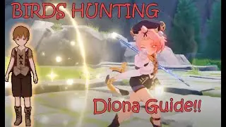 GENSHIN IMPACT🎮 Kill birds Diona's Tutorial