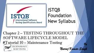 ISTQB Foundation Level | 2.4 Maintenance Testing | Impact Analysis | ISTQB Tutorials