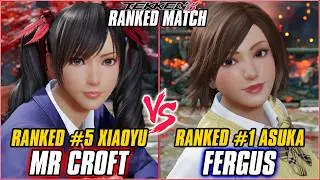 TEKKEN 8 - MR CROFT (Ranked #5 Xiaoyu) vs FERGUS (Ranked #1 Asuka) - T8 RANKED GAMEPLAY