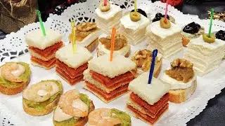 Sorprende a tus invitados con estos Canapés fáciles, rápidos, económicos y deliciosos.