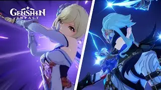 Lumine Uses all Elements vs Dottore - Genshin Impact 6.2