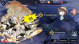 Azur Lane - Lazy Vanguard Leveling on CH14-4 Auto
