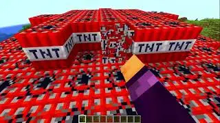 Minecraft TNT Ball with Stairs destruction