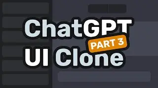 ChatGPT UI Clone Part 3: Conversation View (FRONTEND IS READY!)
