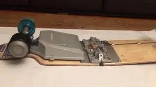 BoardUp-E V2 first sample. Just unplug hub motor wheel  to  swap with normal wheel.