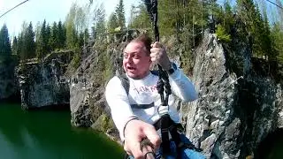 Падение в бездну! Рускеала, Мраморный карьер.