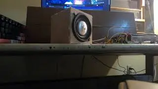 Homemade Speaker/Subwoofer & Homemade Amp plays Bass I Love You Ft: Modified Walmart Car Speaker