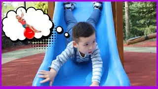 Visiting an incredible huge playpark! #swing #swingball #playroom #ridingchallenge