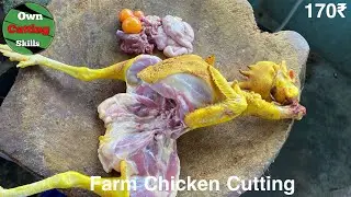 Full Farm Chicken Cutting Skills | Excellent Layer Chicken Cutting By Expert Butcher Cutting Skills