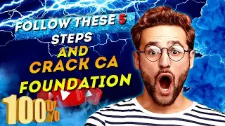 FOLLOW 5 STEPS AND CRACK CA FOUNDATION 100% | ACC | HITESH NANKANI | CA FOUNDATION | #youtubeshorts