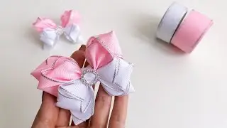 Очень нежно! Бантики из репсовых лент/ Анна Терехова