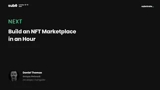 Sub0 Online: Build an NFT Marketplace in an Hour